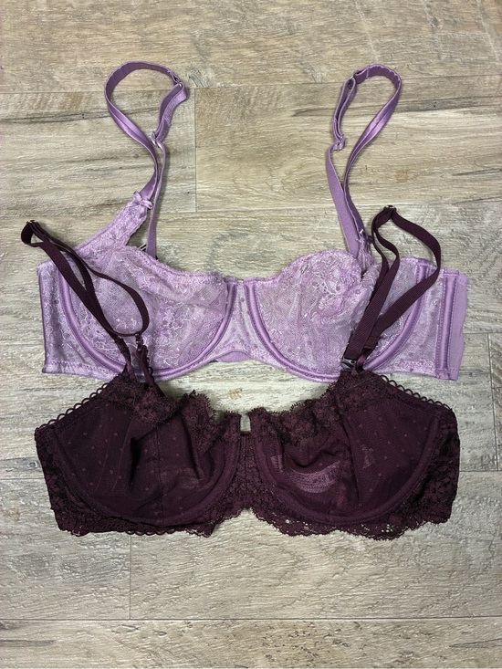 Victoria's Secret Other - Victoria Secret 2 Underwired Lace Bras Push up Without Padding Unlined Ballonet